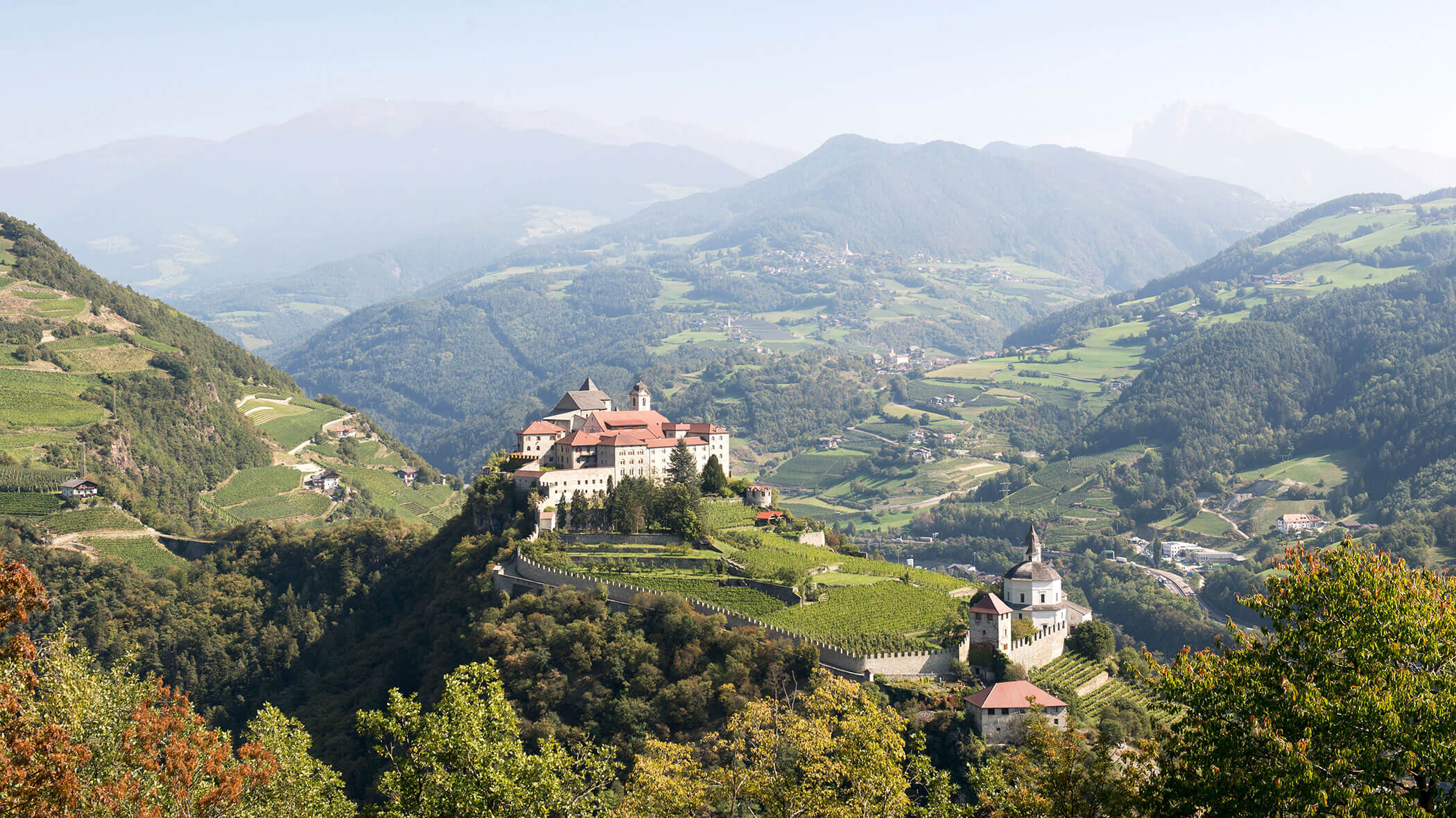 View of the castle in the Isarco Valley
