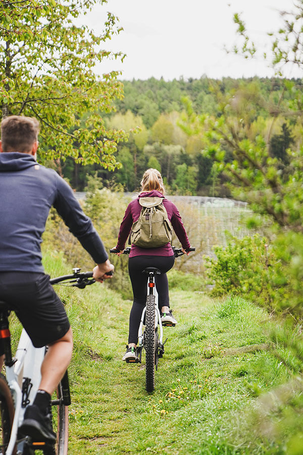 Mountainbiken im Herbst